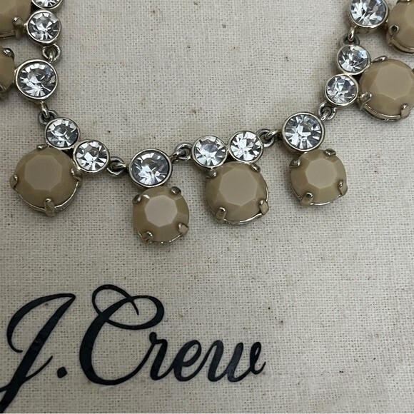 J. Crew Silver & Taupe Statement Necklace - Picture 3 of 7